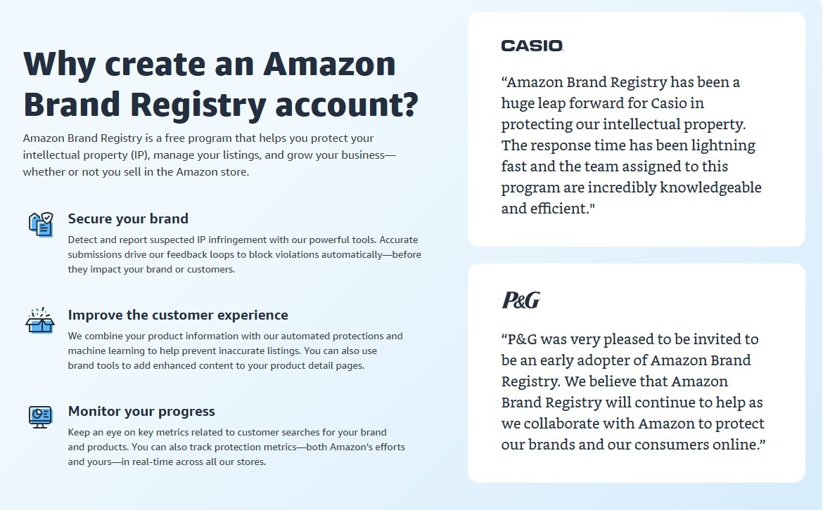 Leverage Amazon’s Brand Registry<br />

